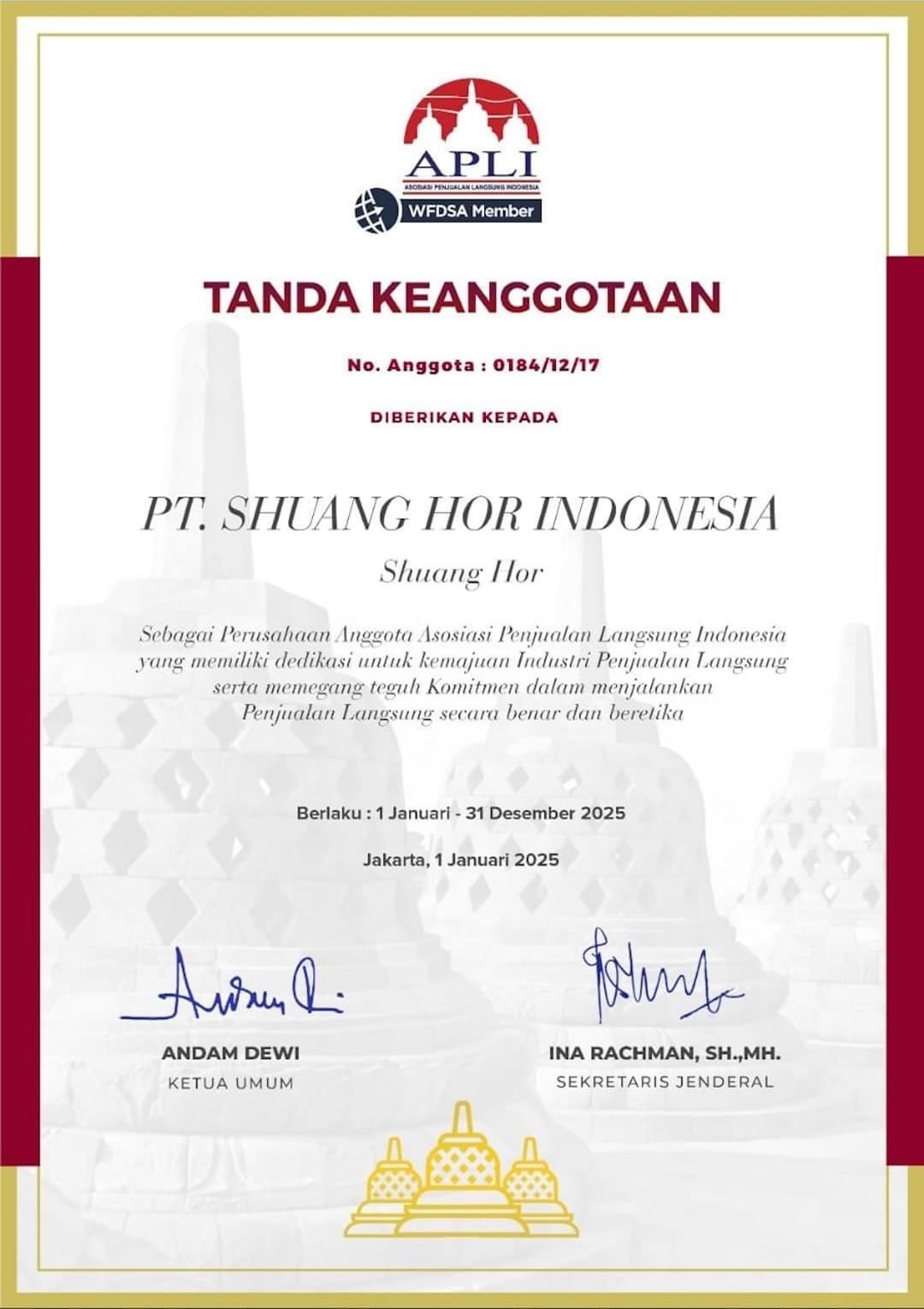 shuanghor member apli